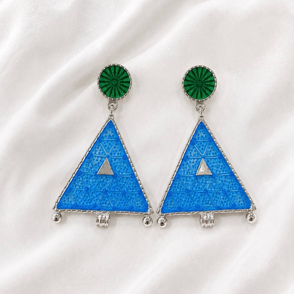 Sacred Triangles Dangling Earrings