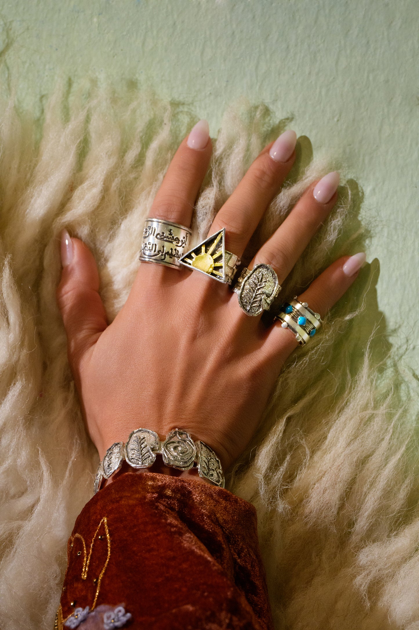 Ancient Jar fragment ring