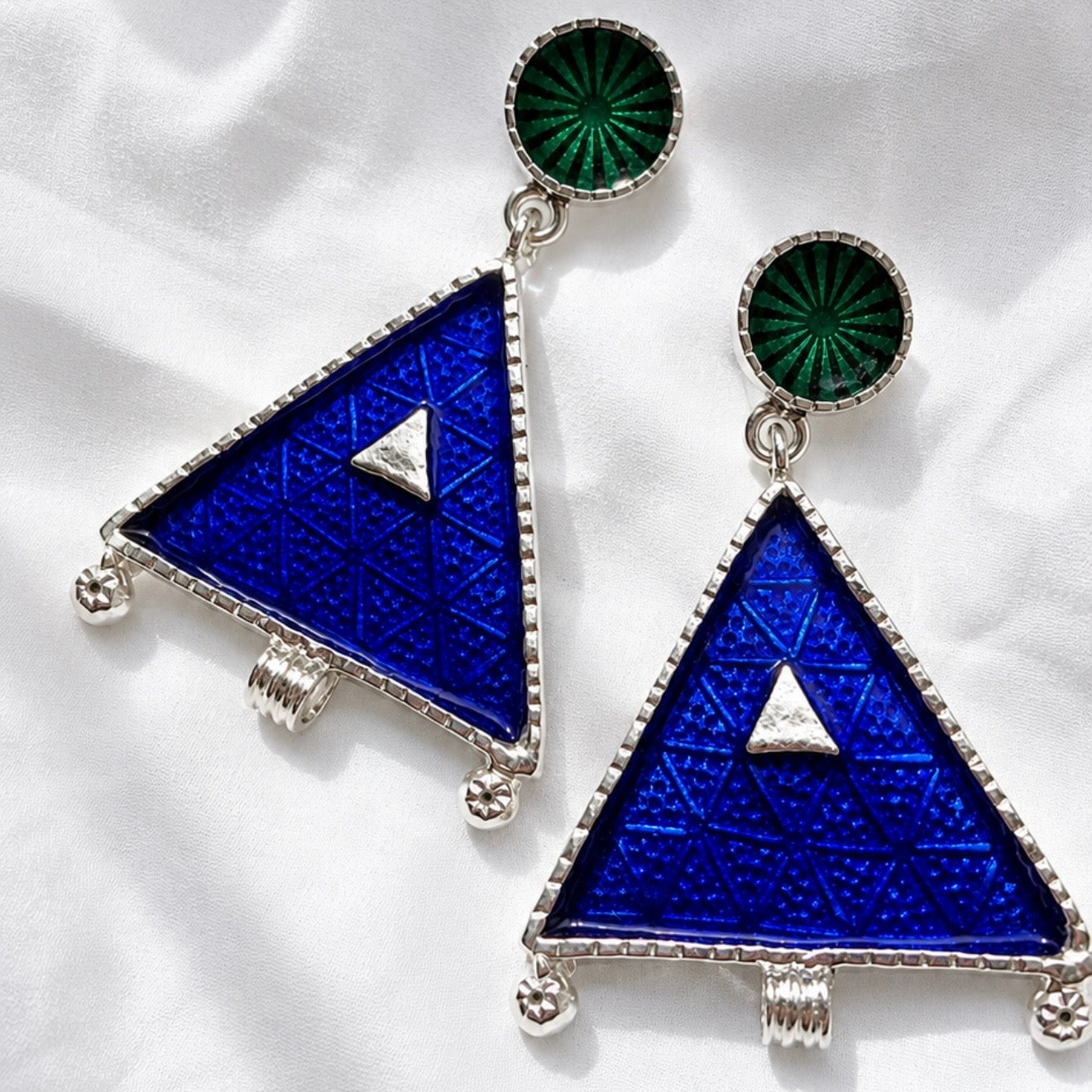 Sacred Triangles Dangling Earrings