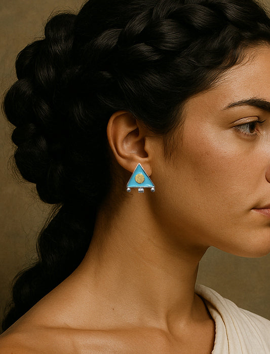 Sun Disc Earrings
